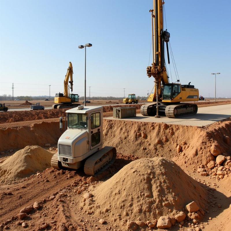 Các giải pháp xử lý móng nhà trên nền đất yếu bao gồm phương pháp giếng cát